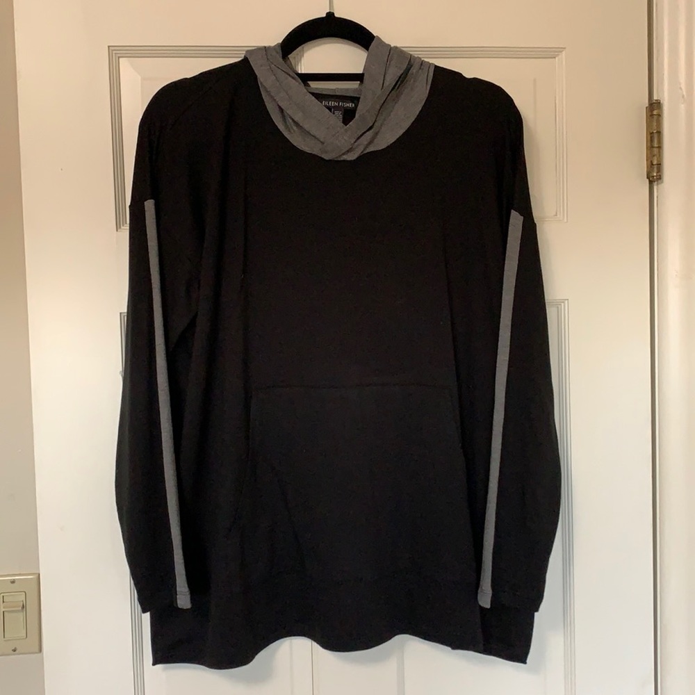 Eileen Fisher hooded sweatshirt